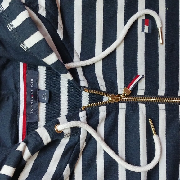 Nautical Striped Full Zip Hoodie - Picture 2 of 7